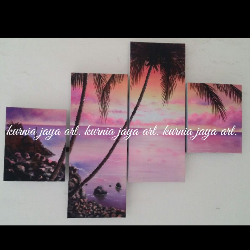 Lukisan pemandangan senja