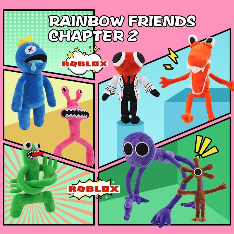 Roblox Rainbow Friends Blue Plush Toy Purple Stuffed Doll Kid Gift Birthday Xmas