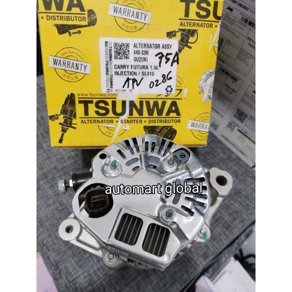 alternator dinamo cas suzuki apv futura injeksi 75 ampere