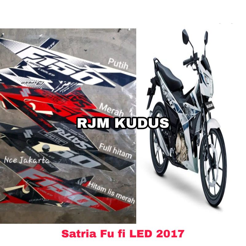 Stiker Striping Satria Fu Fi LED 2017