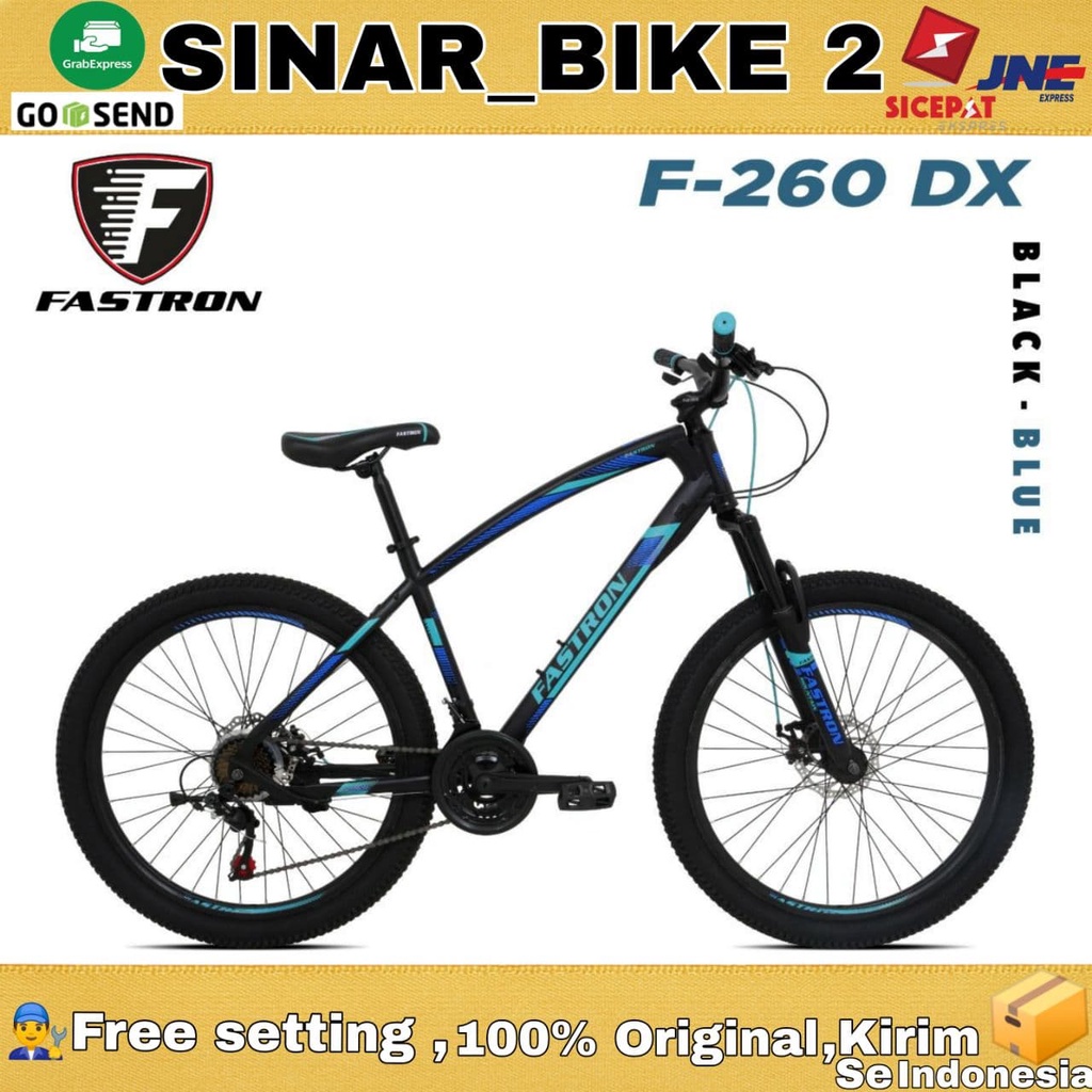 Sepeda Gunung 20 24 26 &amp; 27,5 Inch Fastron F 260 Dx 21Speed Double Cakram