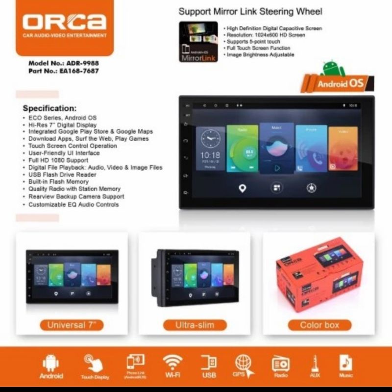 tv android 7 in orca adr9988