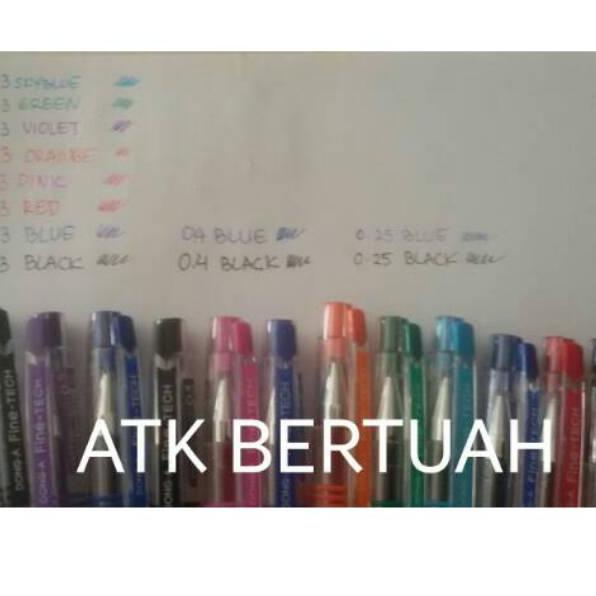 

[PROMO YDE53] DONG A FINETECH FINE TECH FINETEC FINE TEC PULPEN PEN GEL WARNA 0.4 0.3 0.25 Ready