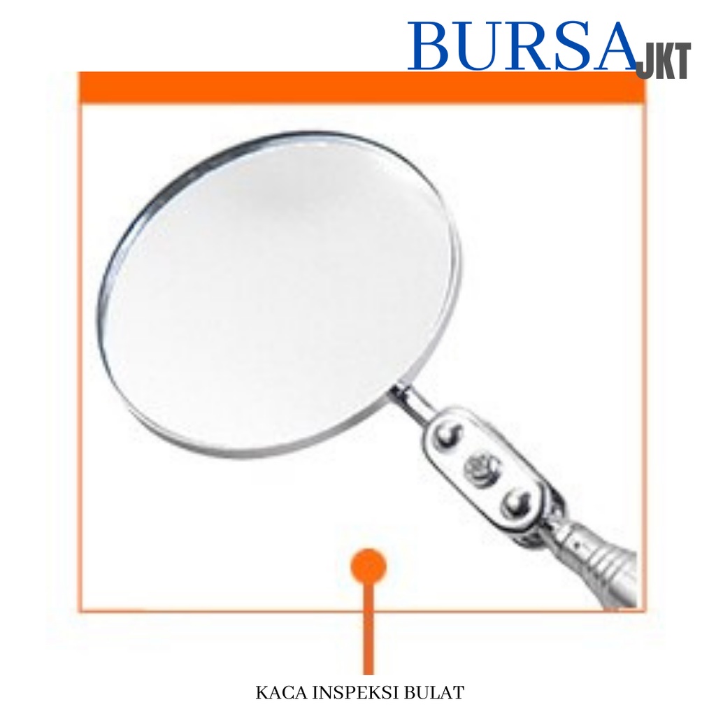 KACA INSPEKSI BULAT TELESCOPIC INSPECTION MIRROR BULAT KOTAK ADJUSTABLE 6500 R-3