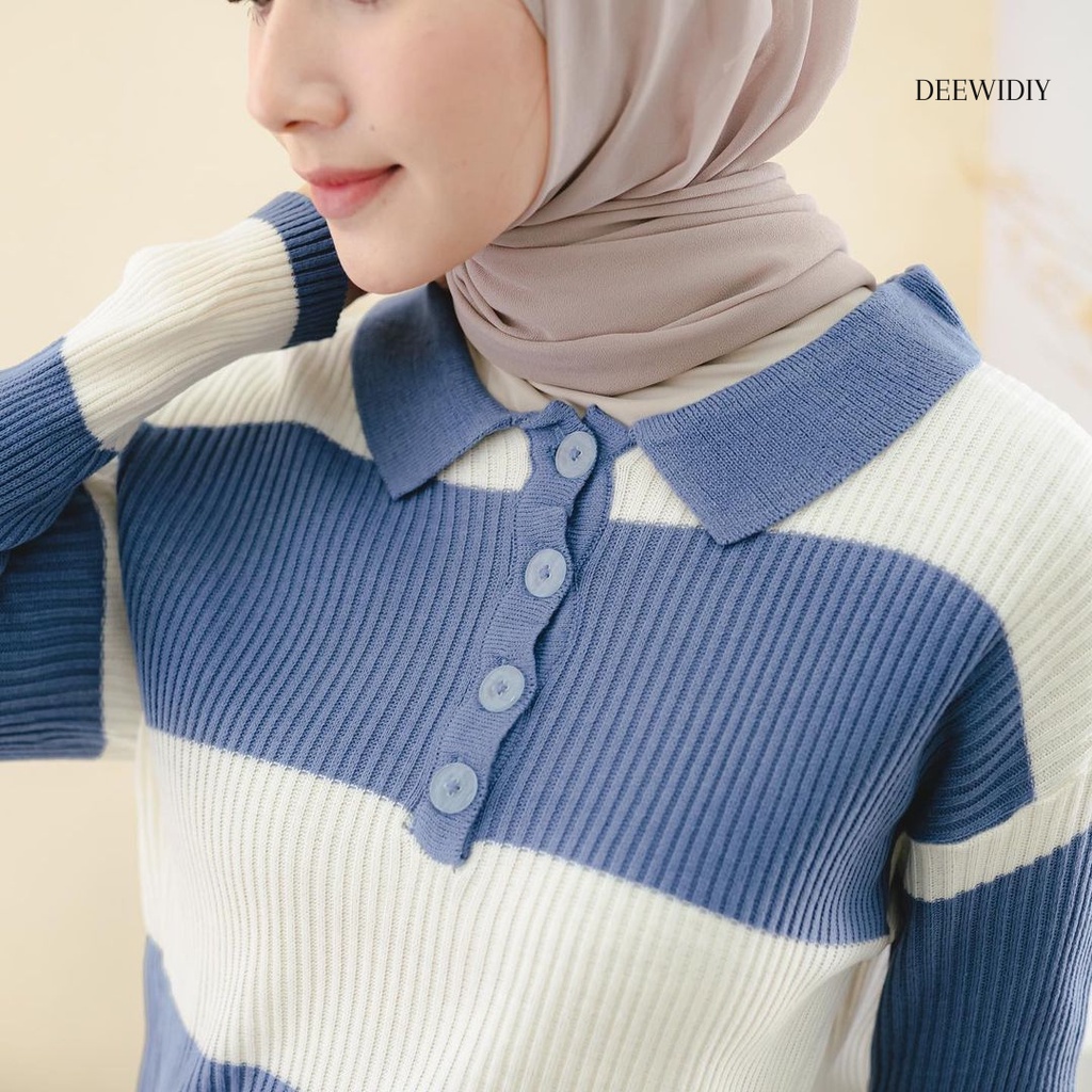 ATASAN RAJUT PREMIUM WANITA MOTIF SALUR UNTUK WANITA/ ATASAN RAJUT SALUR BUSUI / JOYA SWEATER DEEWIDIY