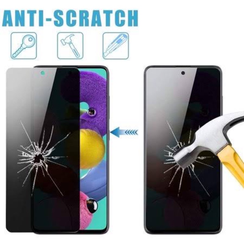 Tempered Glass Anti Spy oppo A54/ A74/ A57 2022/ A76/A96/Reno 4/ 4F/ 5/ 5F/Reno 6/ 7/ 8/ Anti Gores Spy Kaca