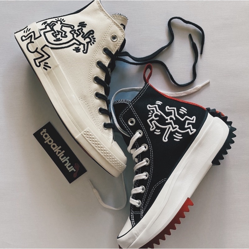 CONVERSE RUN STAR HIKE HI & CONVERSE CHUCK TAYLOR 70 / 70S KEITH HARING EGRET BLACK RED ORIGINAL