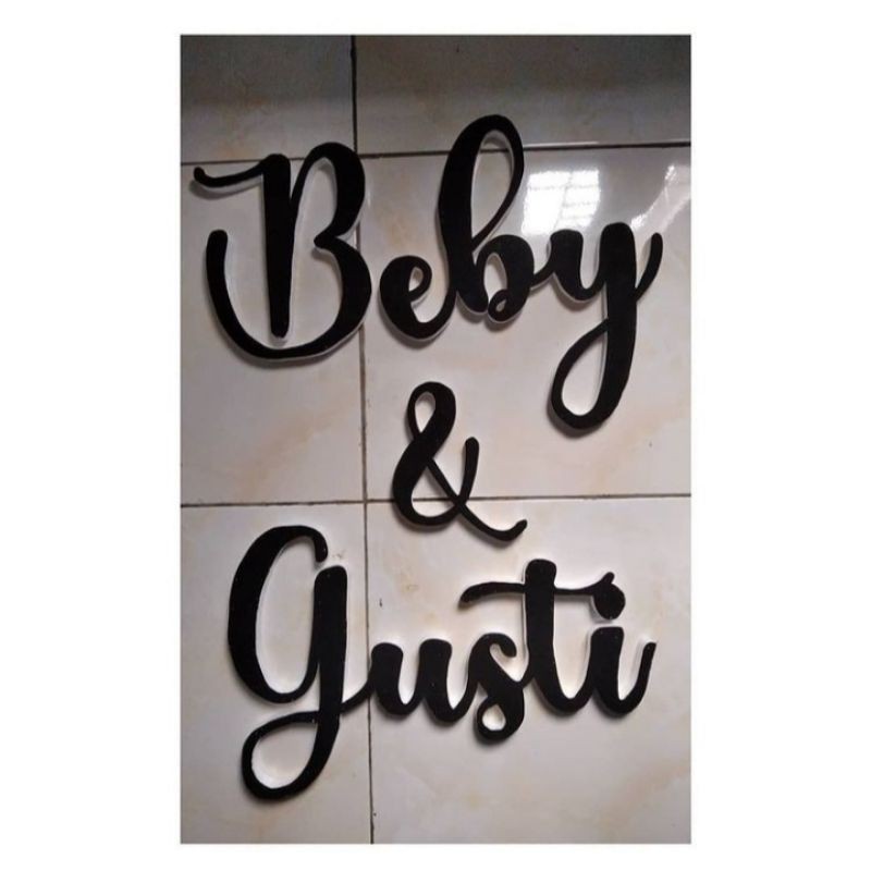 Nama Backdrop Styrofoam/Gabus