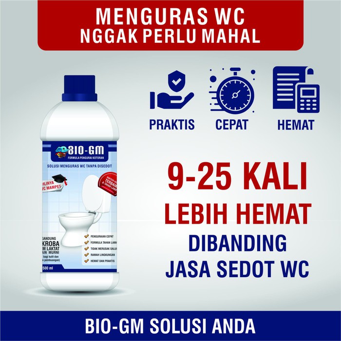 obat kuras wc tersumbat paling ampuh bio gm