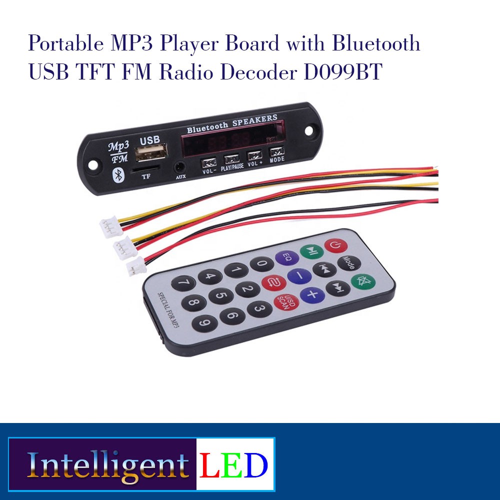 MP3 Player Board with Bluetooth USB SD Card FM Radio Decoder D099BT