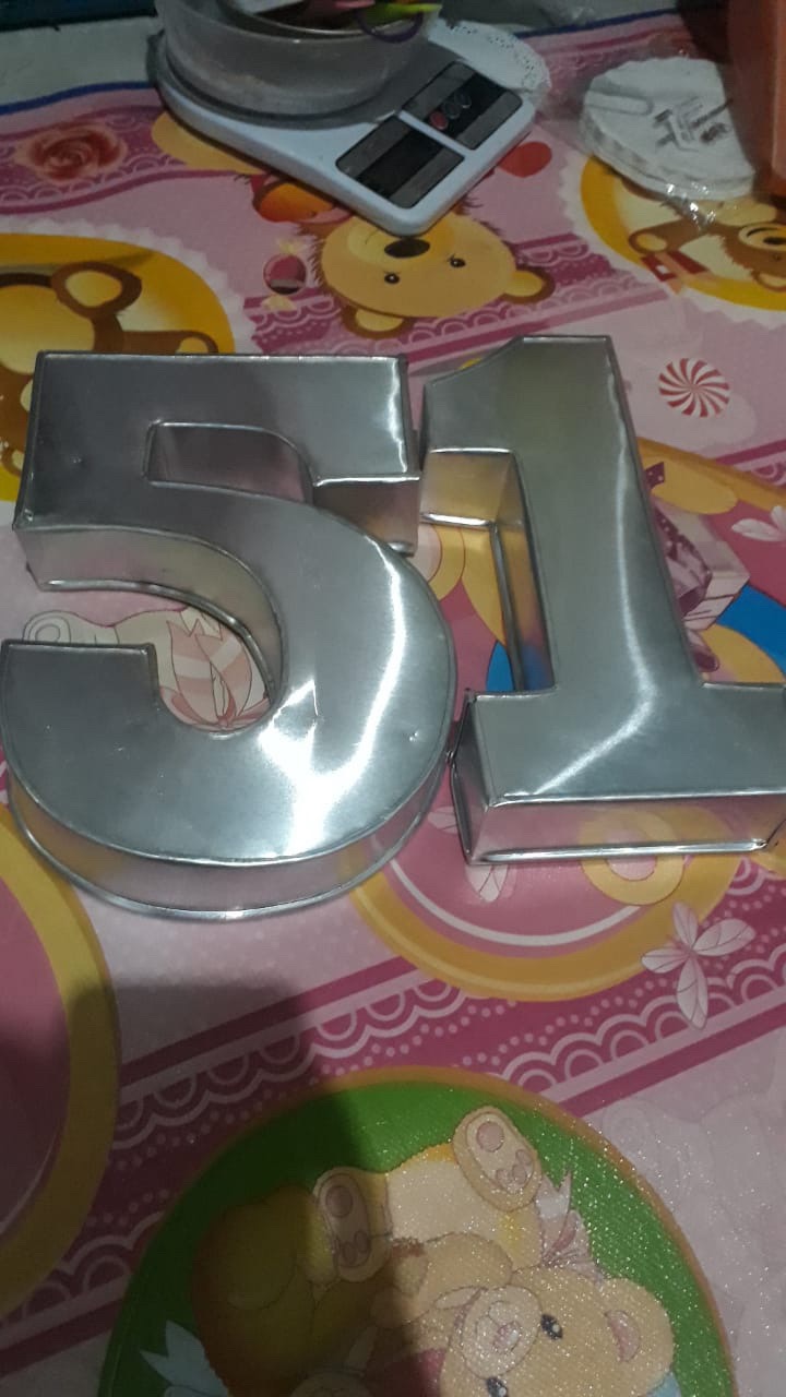 Loyang Angka 1 Pcs Uk 24x18x5 Cm Alumunium Tebal