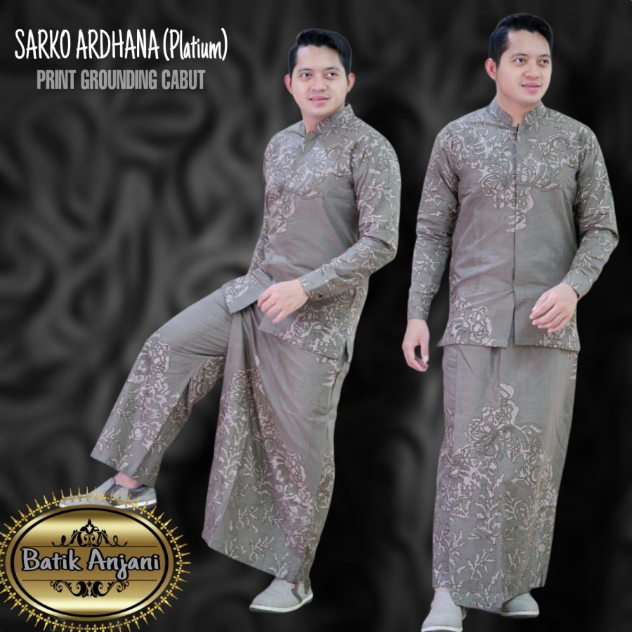 Sarko Ardhana Platinum Kemeja Batik Pria Lengan Panjang Batik Anjani