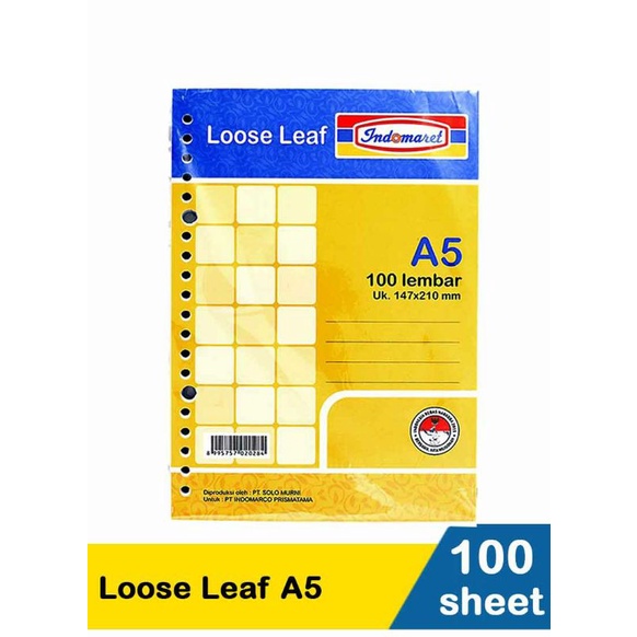 

Indomaret Loose Leaf A5 100'S