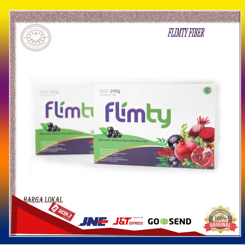 flimty fiber - 1box 16 sachet - Flimty Original - Flimty Detox Tea