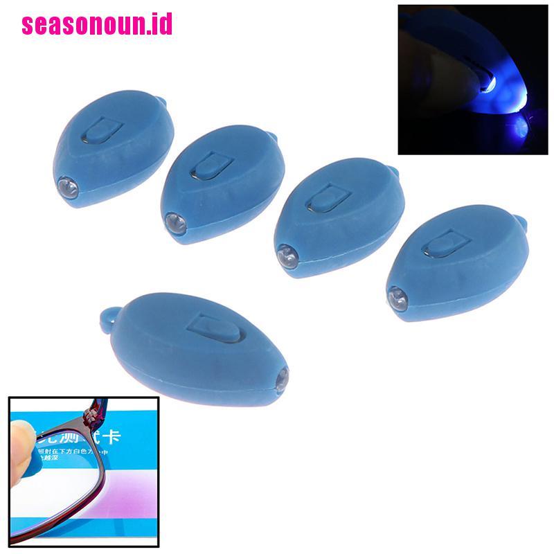 5 Pcs Gantungan Kunci Senter LED UV Mini