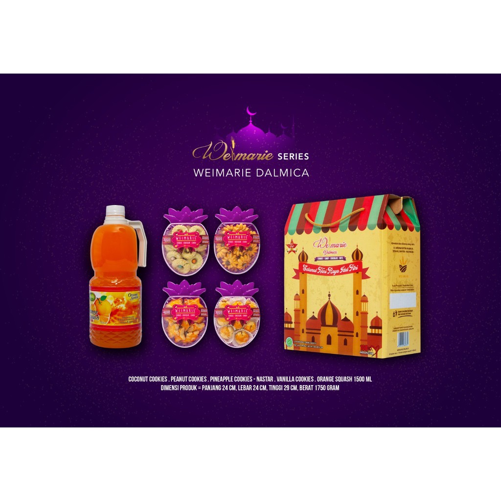 

TERMURAH - Paket Kue Lebaran Kue Kering Lebaran merk Weimarie DALMICA (HALAL)