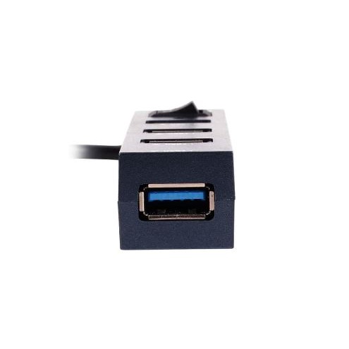 Usb 3.0 hub rexus 4 port usb 3.2 on off switch 5Gbps 20w rxh-327 h327 - Terminal usb3.0 saklar rxh327