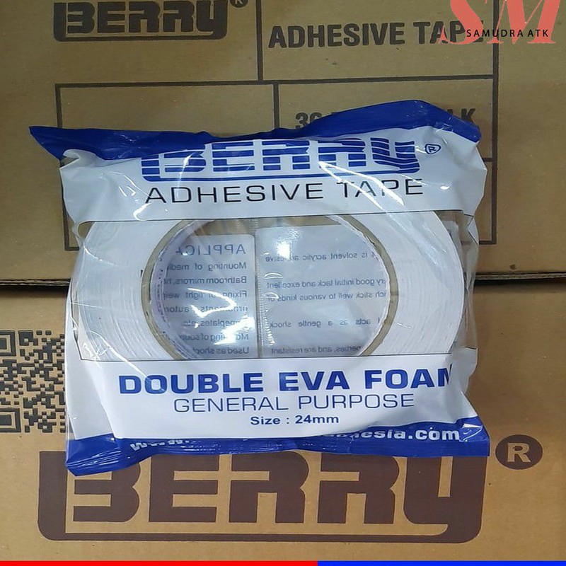 

Double tape foam putih 24mm Berry - SAMUDRA ATK