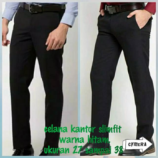 (BISA COD) Celana SlimFit Panjang Katun Kerja Kantor Formal Pria /Celanakerja/Celanakatun