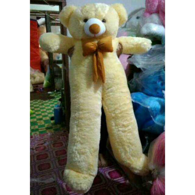 Boneka Beruang Super Big Jumbo 150 Cm Cream Setinggi Orang Dewasa Ongkir Lebih Hemat Dengan Jne Jtr Shopee Indonesia