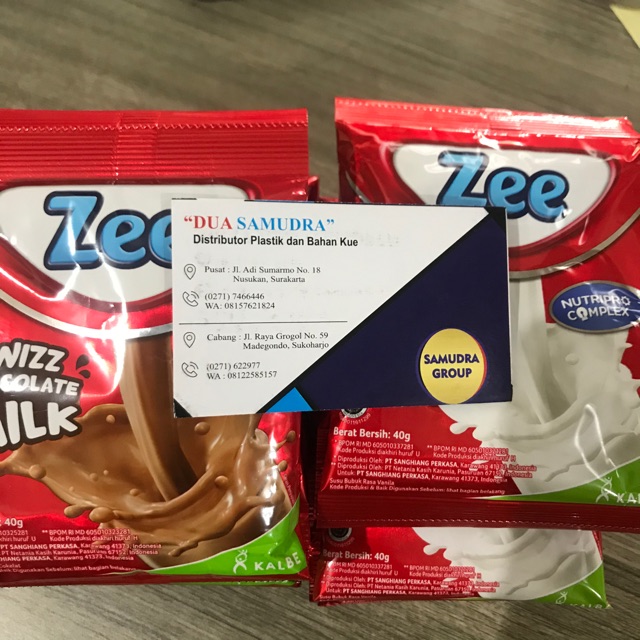 

(E-14) Zee Susu Sachet isi 10 packs 40 gram coklat dan vanila