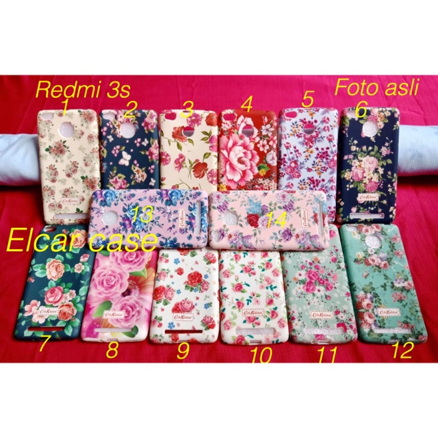 Silikon softcase soft jelly case motif bunga flower xiaomi redmi 3s redmi3s fingerprint