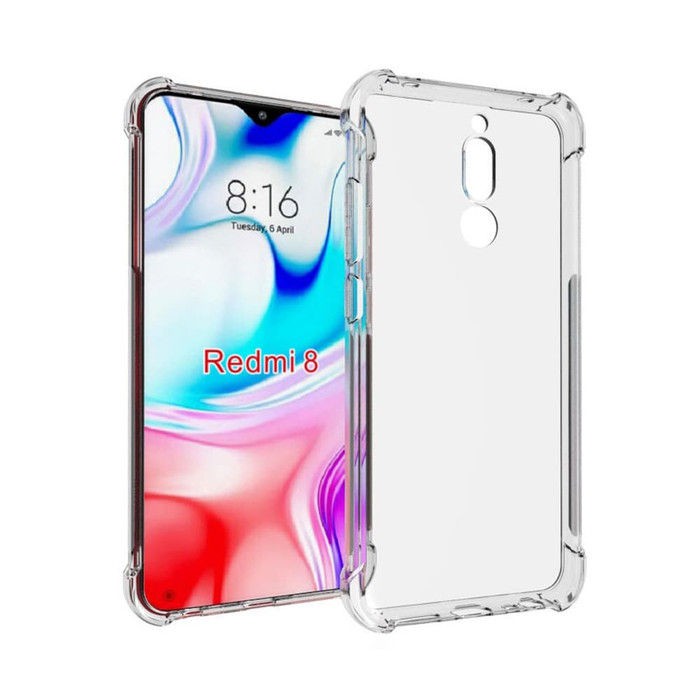 CASE REDMI 8  ANTICRACK SOFTCASE SILIKON BENING POLOS