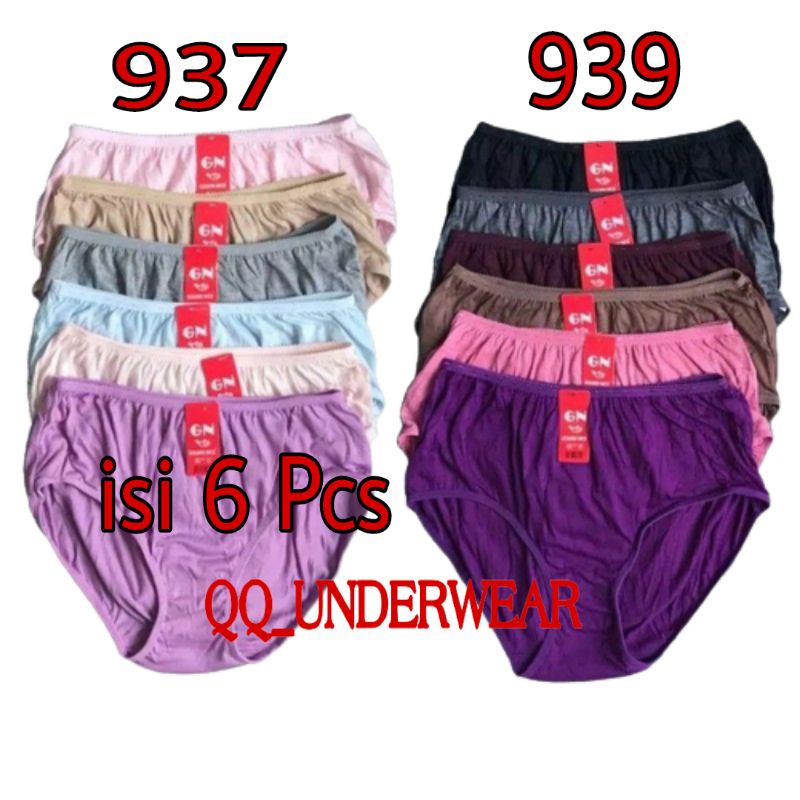 6 Pcs Cd Celana Dalam Wanita Golden Nick Setengah Lusin / Cd Golden Nick 937 / Cd Golden Nick 939