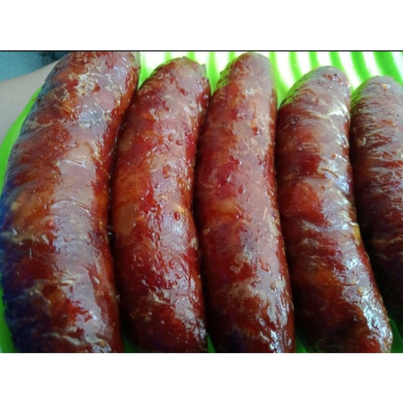 

Sosis babi konchong kuanchiang Lapchiong Rasa Lada hitam,kecap Inggris