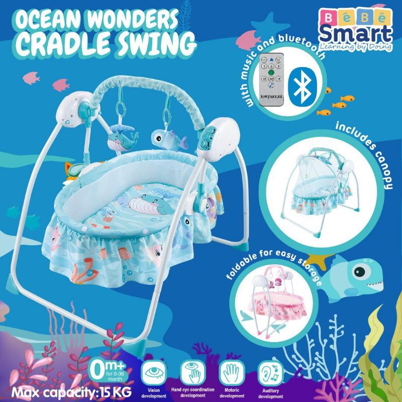 BEBE SMART OCEAN WONDER'S CRADLE SWING BBS835 / BBS836