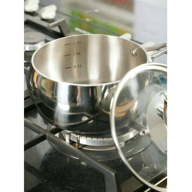 Panci Ichef Stainless Steel Silver 1.5Liter Kwalitas Super