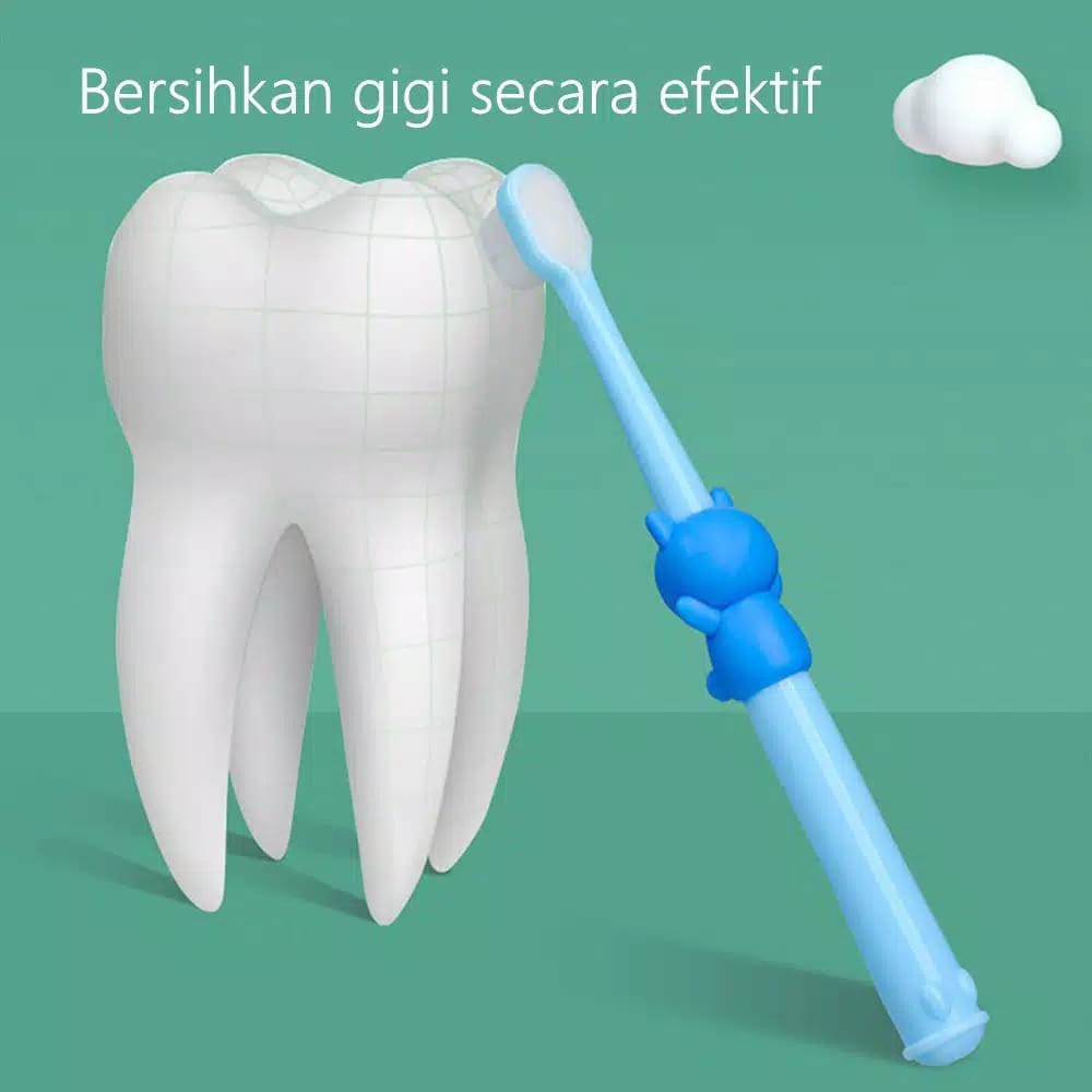 Sikat Gigi Anak H407 Dengan Bulu Halus dan Lembut Cotton Toothbrush ACC