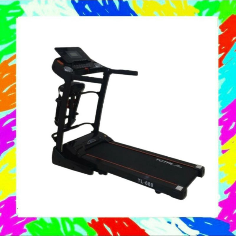 Treadmill elektrik auto incline TL 680/treadmill TL680/treadmill 2hp/treadmill total tl680