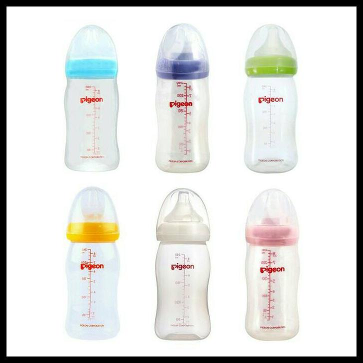 1pcs Botol Susu Pigeon Peristaltic Plus Wide Neck Bottle 240ml