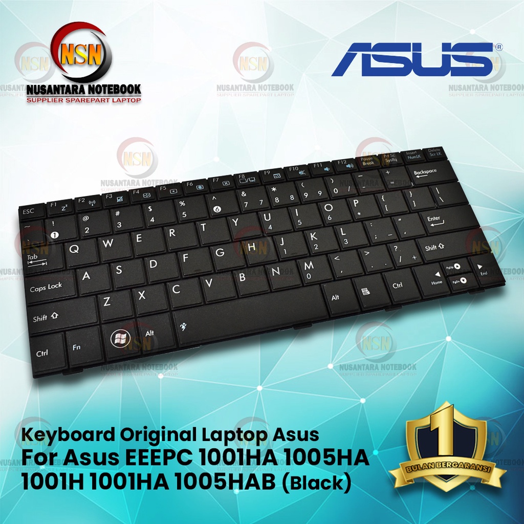 Keyboard Laptop Asus EEEPC 1001HA 1005HA 1001H 1001HA 1005HAB 10 Black