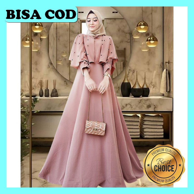 Bisa Cod Baju Gamis Wanita Homedress Bahan Katun Rayon Polos Model Terbaru 2023 Kekinian Busui Frien