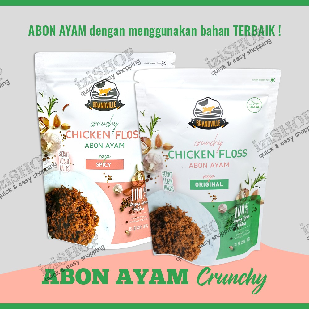 

Abon Ayam Renyah Crunchy GRANDVILLE