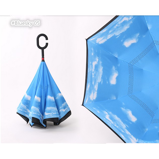 Payung Terbalik Reverse Kazbrella Umbrella Gagang C