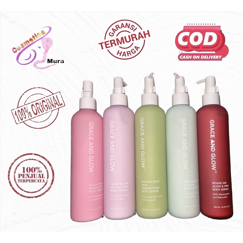 cosmeticamurah  - GRACE AND GLOW BODY SERUM 300 ML - BODY SERUM FRAGRANCE