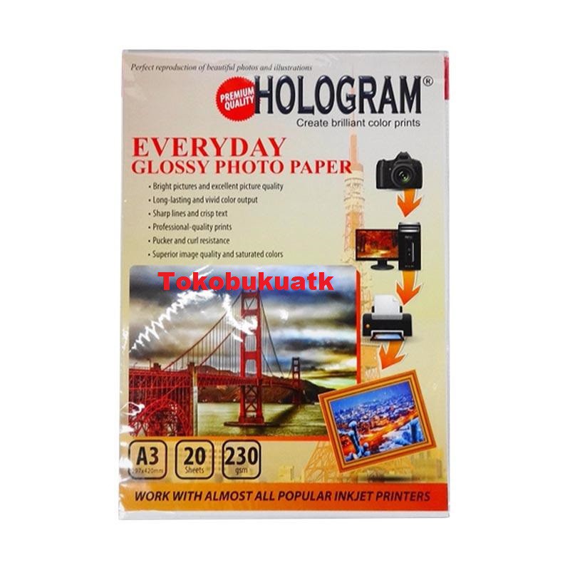 Kertas Foto Glossy Ukuran A3