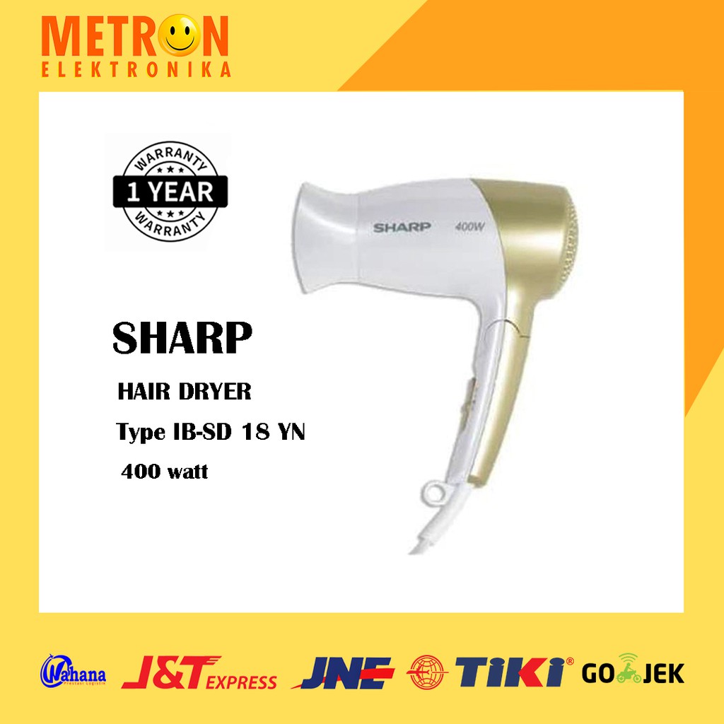 SHARP IB SD 18 YN / HAIR DRYER 400 WATT / PENGERING RAMBUT / IBSD18YN