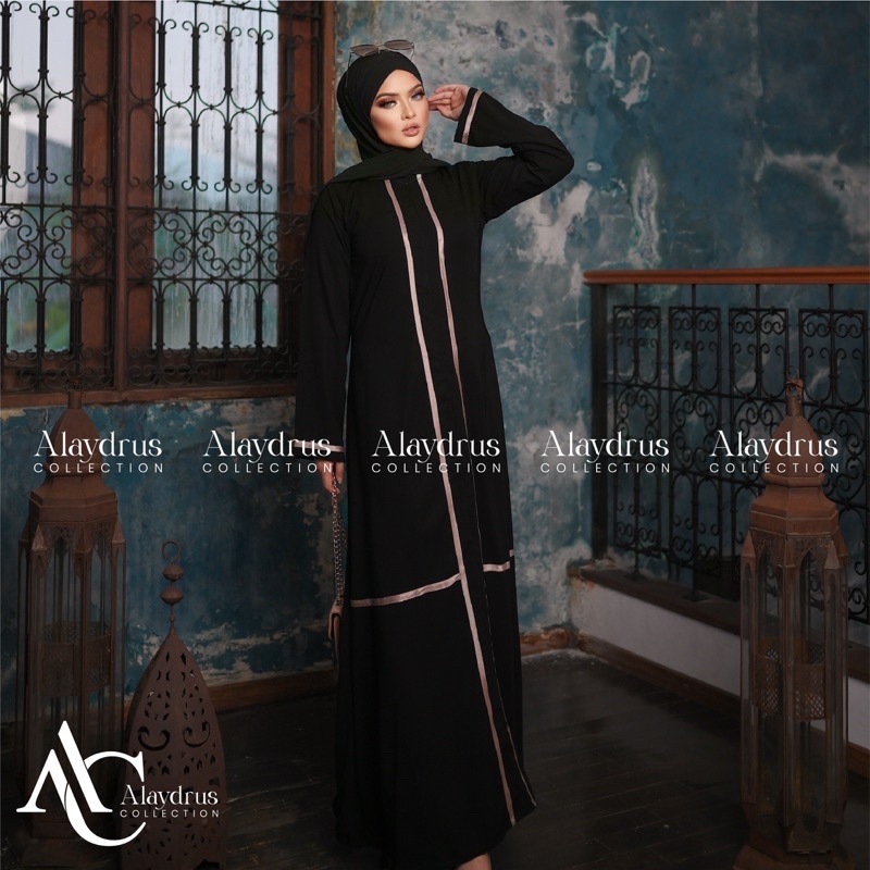 New Abaya Gamis Maxi Dress Arab Saudi Bordir Zephy Turki Umroh Dubai Turkey India Wanita Hitamjo 408