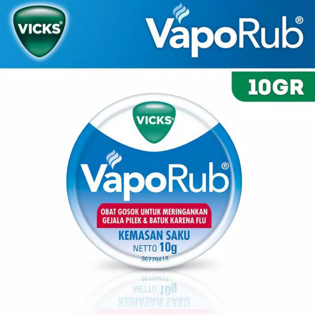 Vicks Vaporub Viks 10 gr Obat Gosok Melegakan Pilek Dan Hidung Tersumbat-1