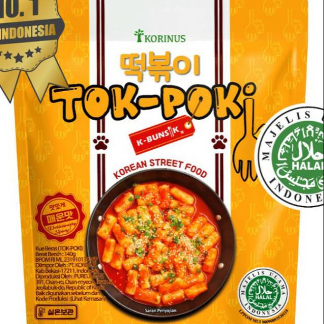 

Tok-poki korean street food 140gr halal