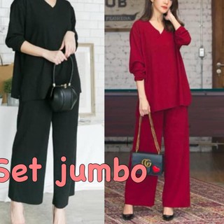  748 Damai fashion baju  SETELAN wanita  jumbo  ANDREA 