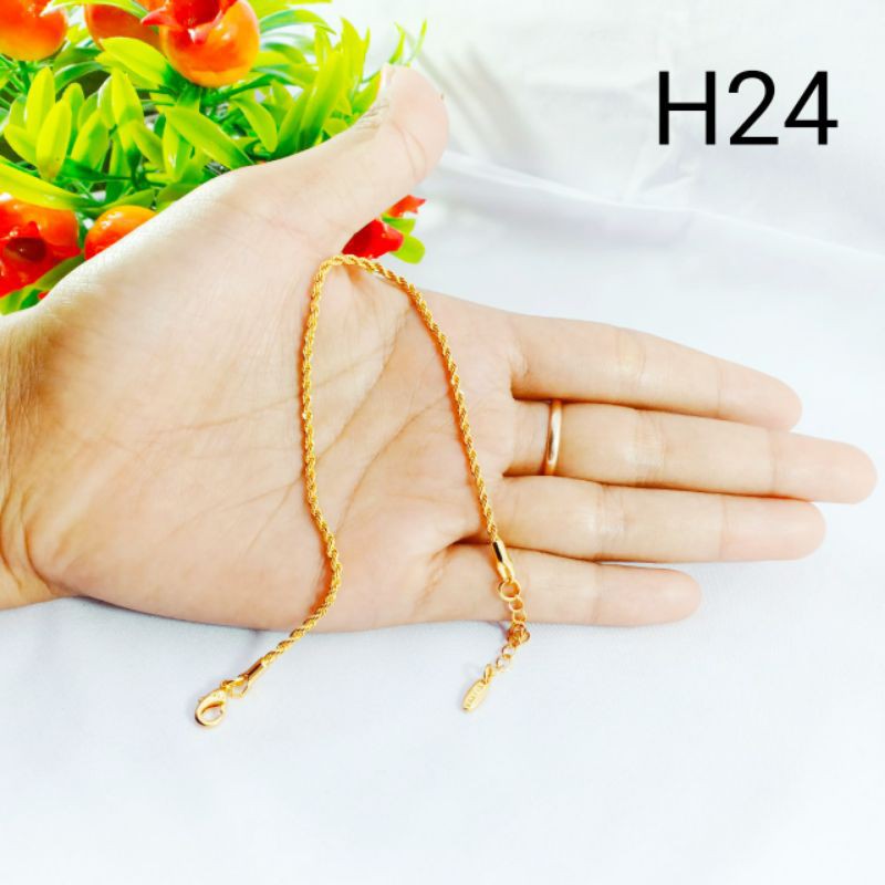 Gelang dewasa xuping berlapis emas 22-24k Kode H24