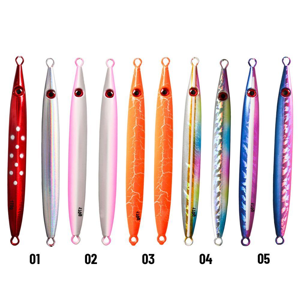 Preva Metal Fishing Lure Tanpa Kait Tenggelam Ikan Kecil Warna-Warni Memimpin Casting