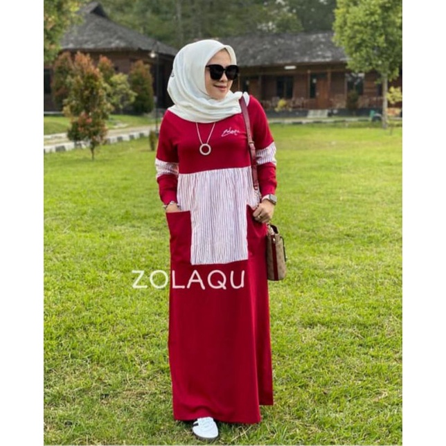 Gamis ori Zolaqu#merah putih