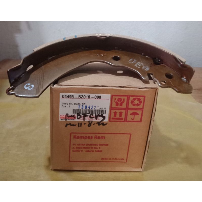 Brake Shoe Avz/xenia OriginalKanvas rem mobil Avanza / Xenia Original