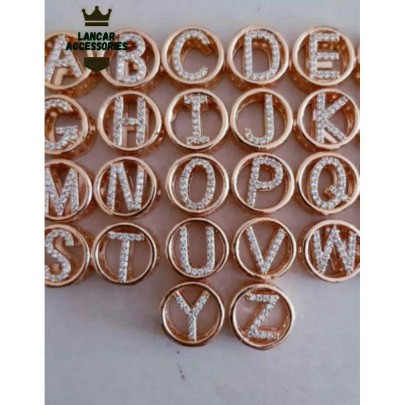 Gelang Tali Wanita Inisial Huruf Liontin Xuping Untuk Anak Dan Dewasa Nama Couple Pasangan